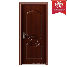 Модная фабрика Custom Wood Veneer Doors, популярная 2-панельная дверь Desgin